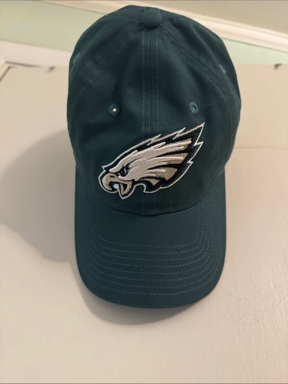 Philadelphia Eagles Deep Green New Era Baseball Cap with White Logo